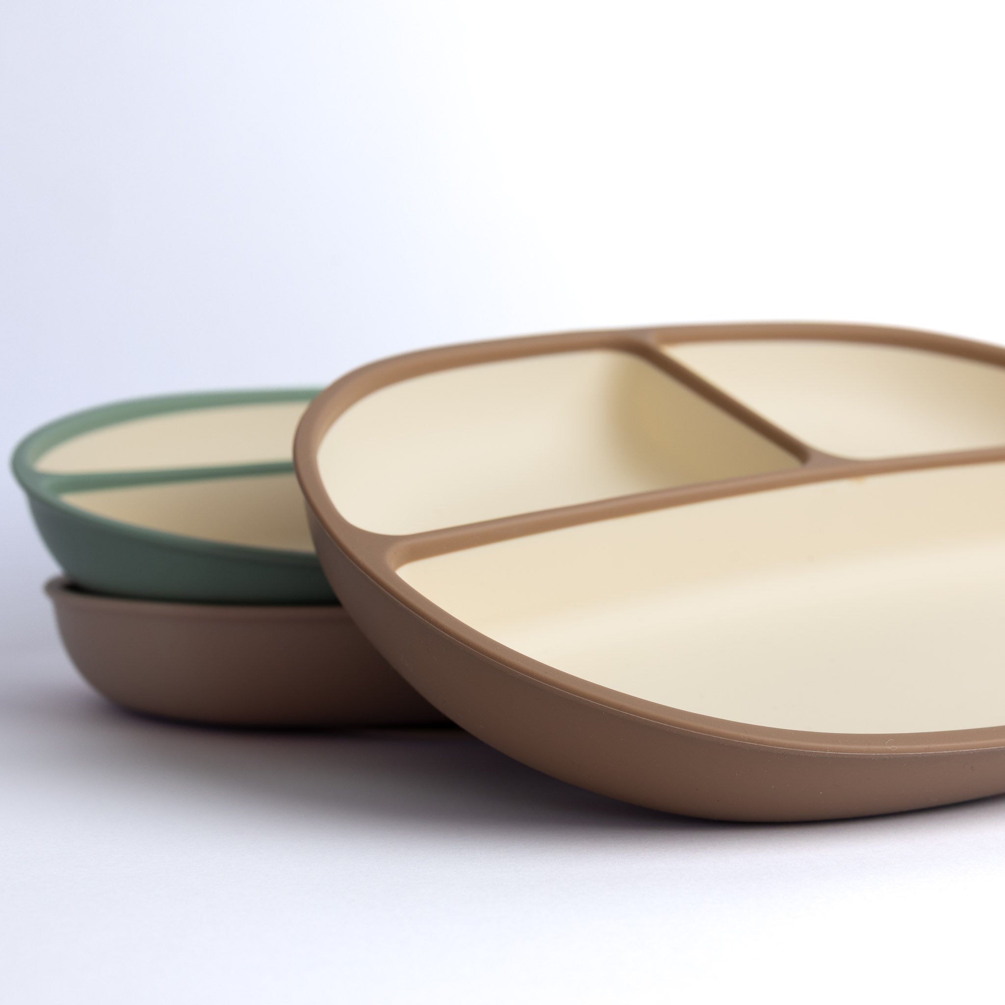 Two-Tone Silicone Suction Plate