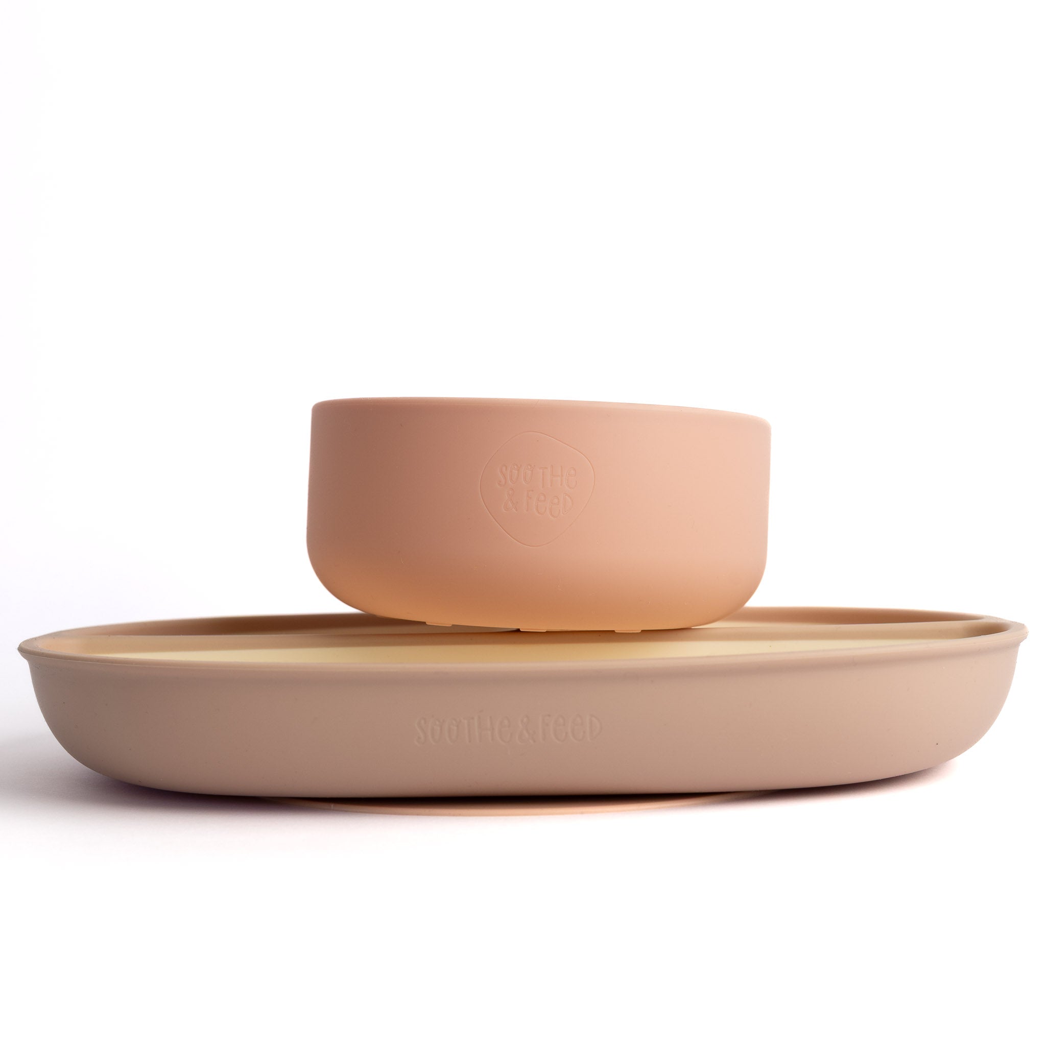 Two-Tone Bowl & Plate Set
