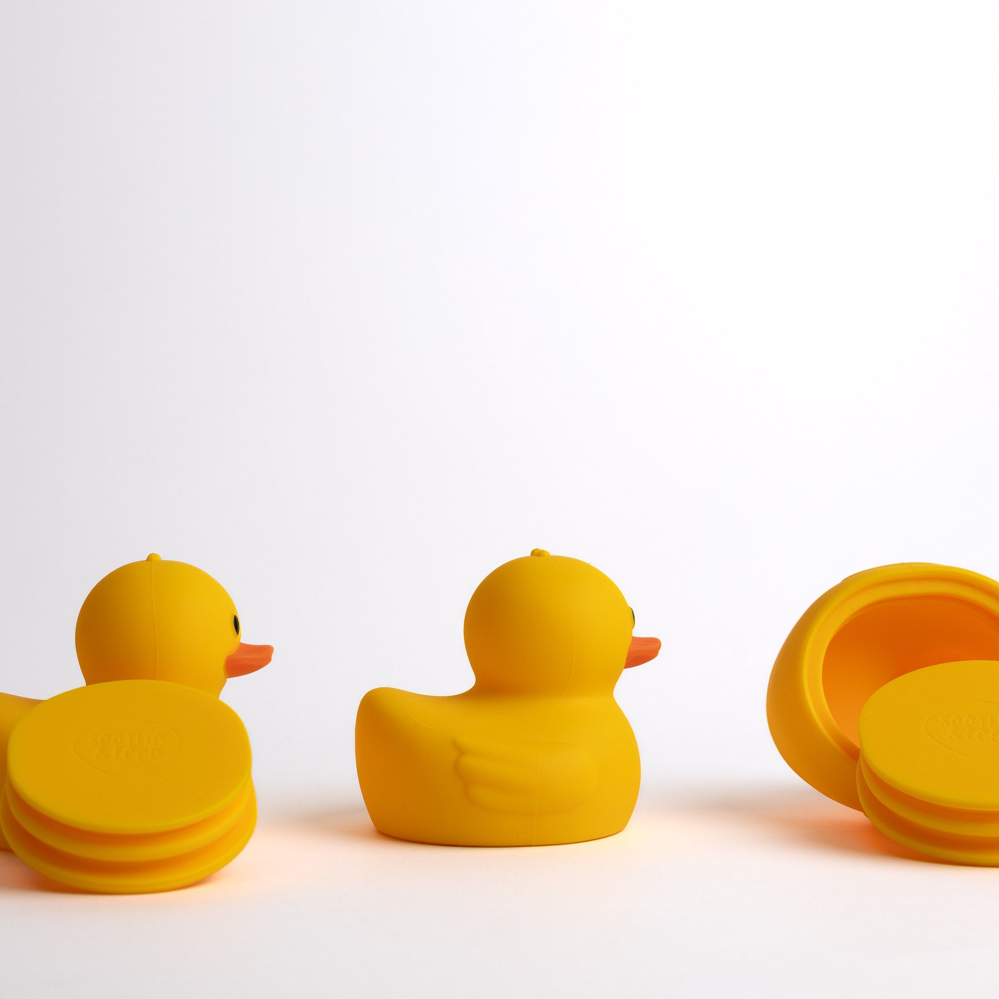 Silicone Duck Bath Toy Set
