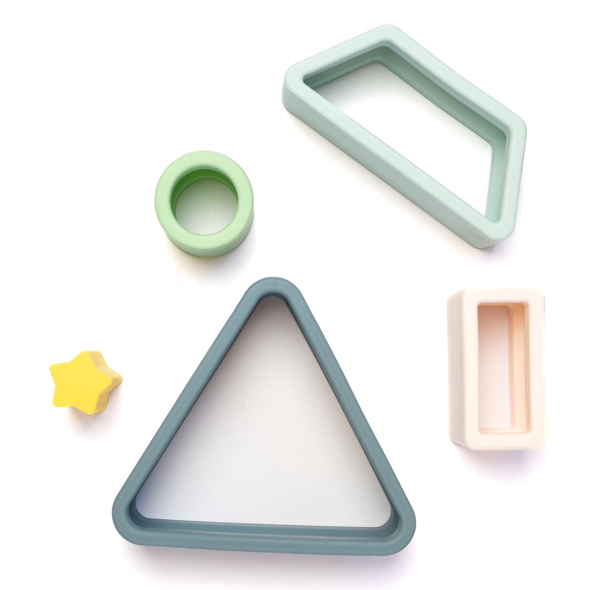 Silicone Geometric Stacker Toy