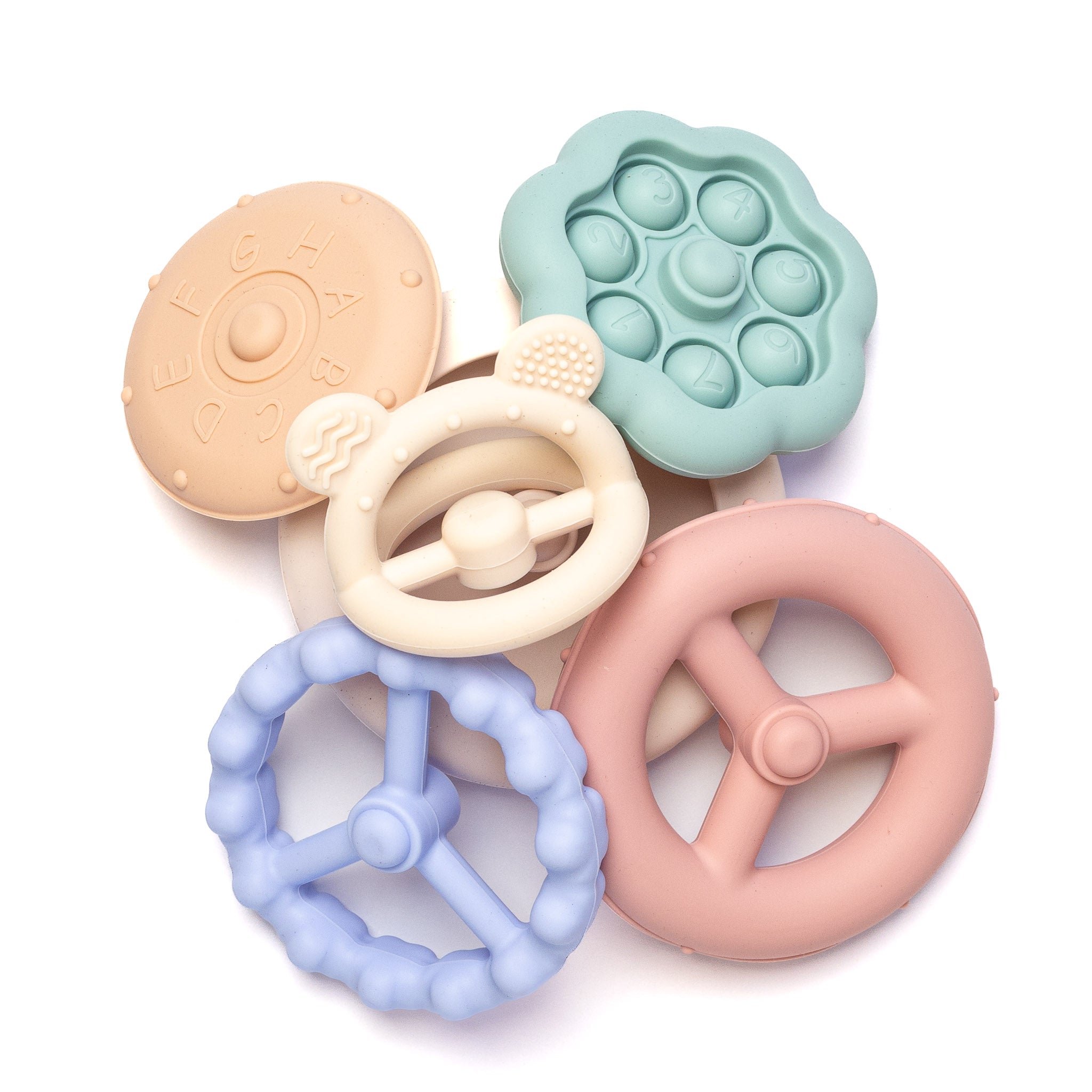 Bear Stacking Rings - Pastel