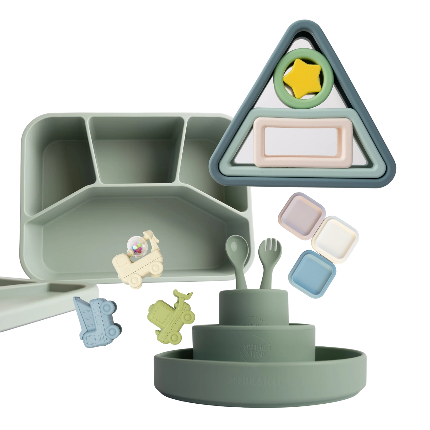 3+ years Play and Feeding Bundle - Sage