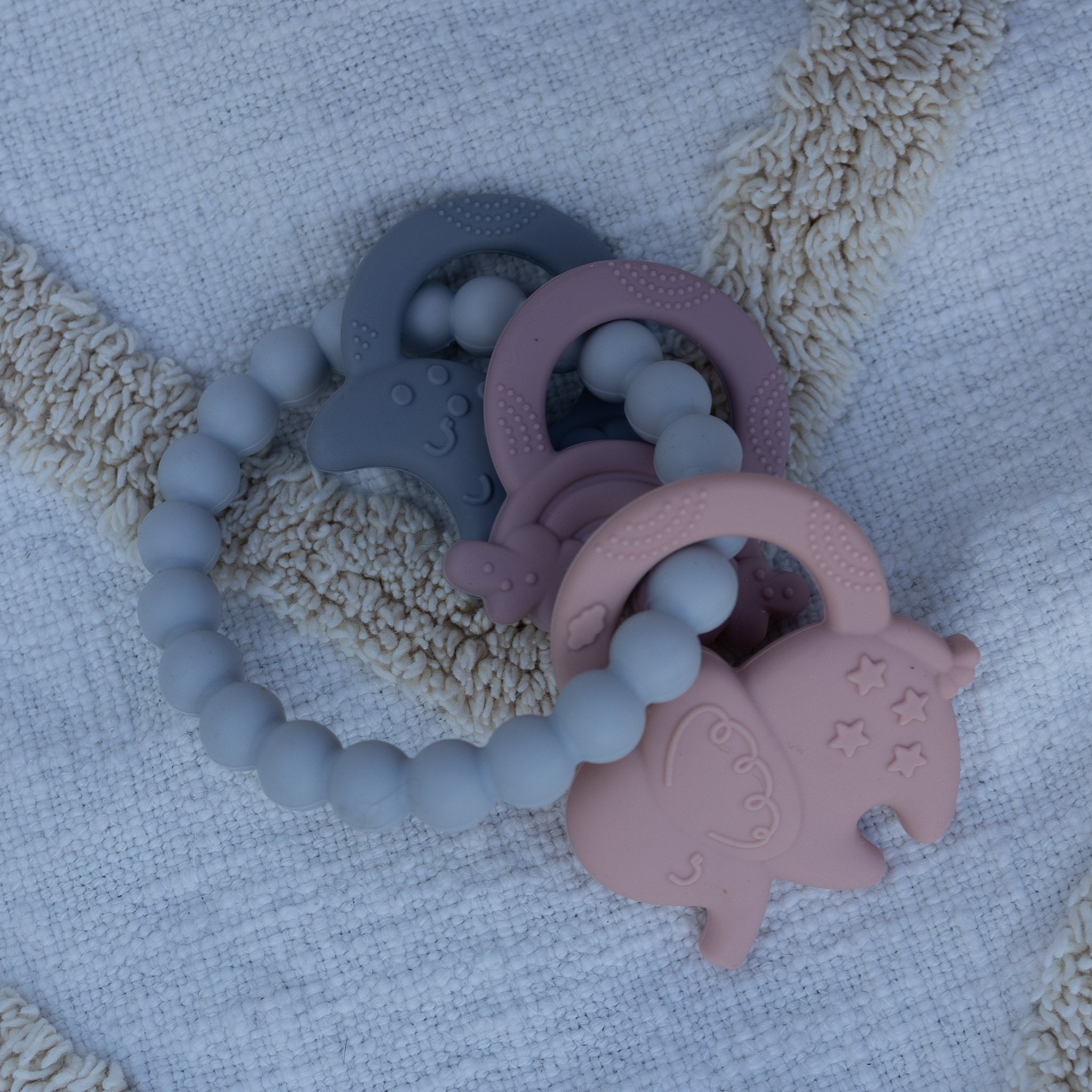 Eli the Elephant Sensory Teether Ring