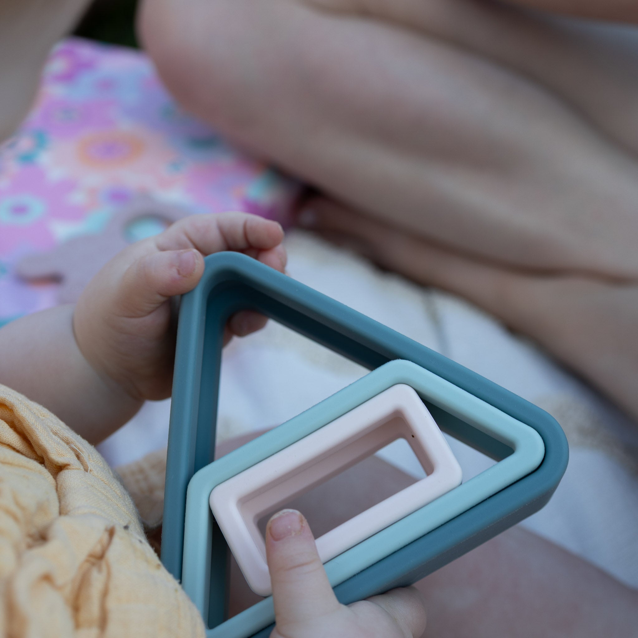 Silicone Geometric Stacker Toy