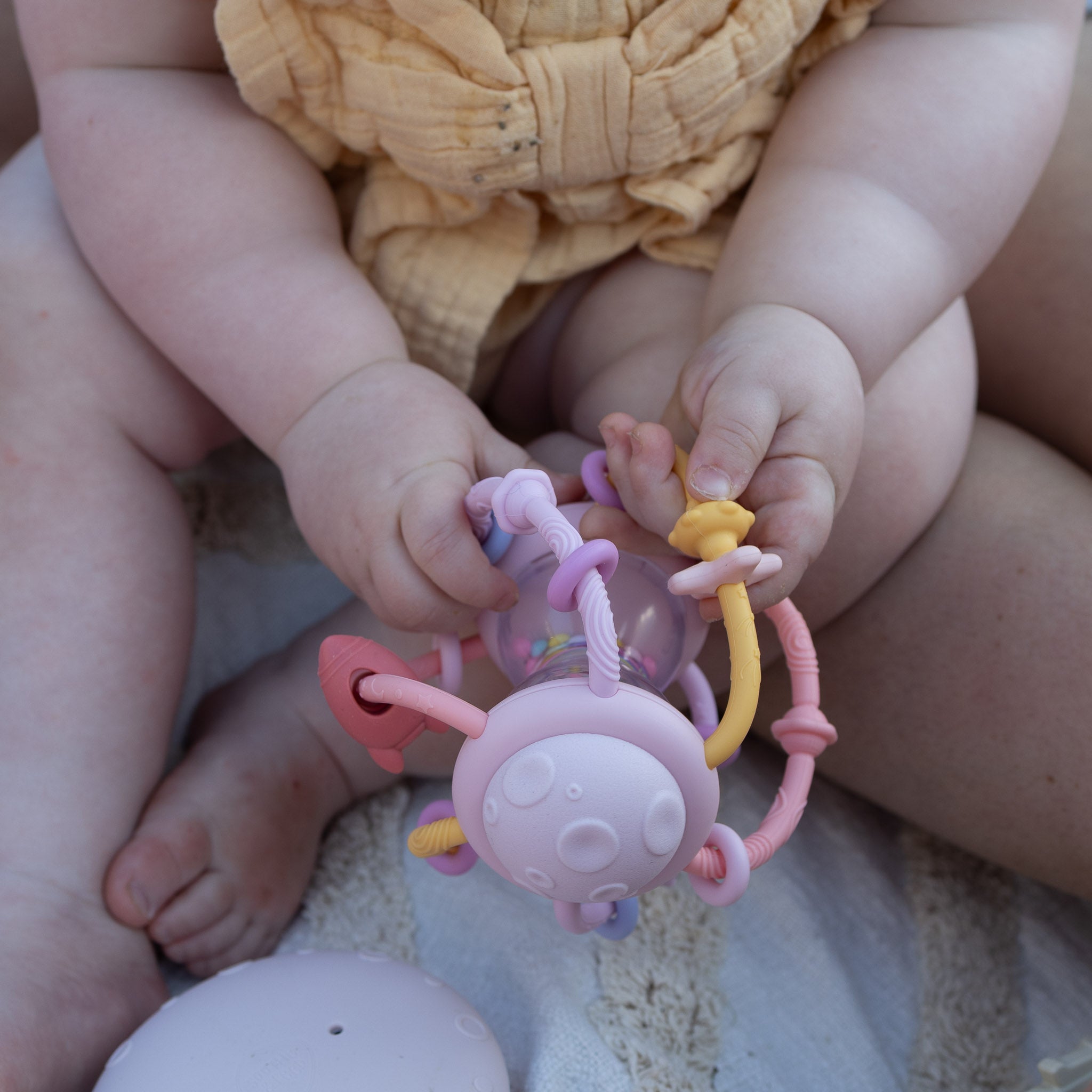 Hourglass Rattle Toy