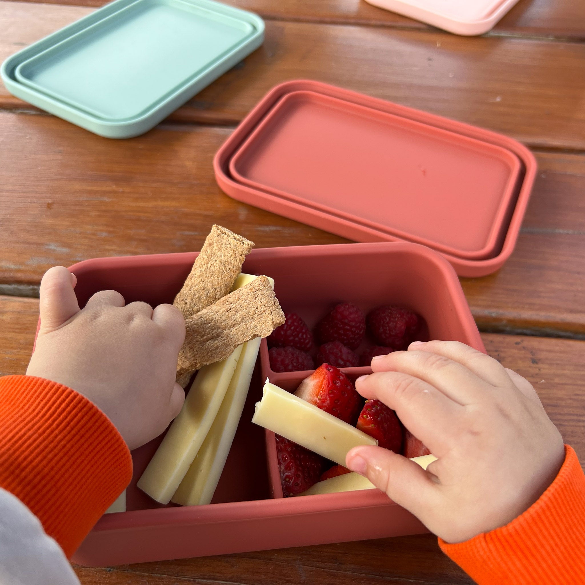 Silicone Bento Three Lunch Box