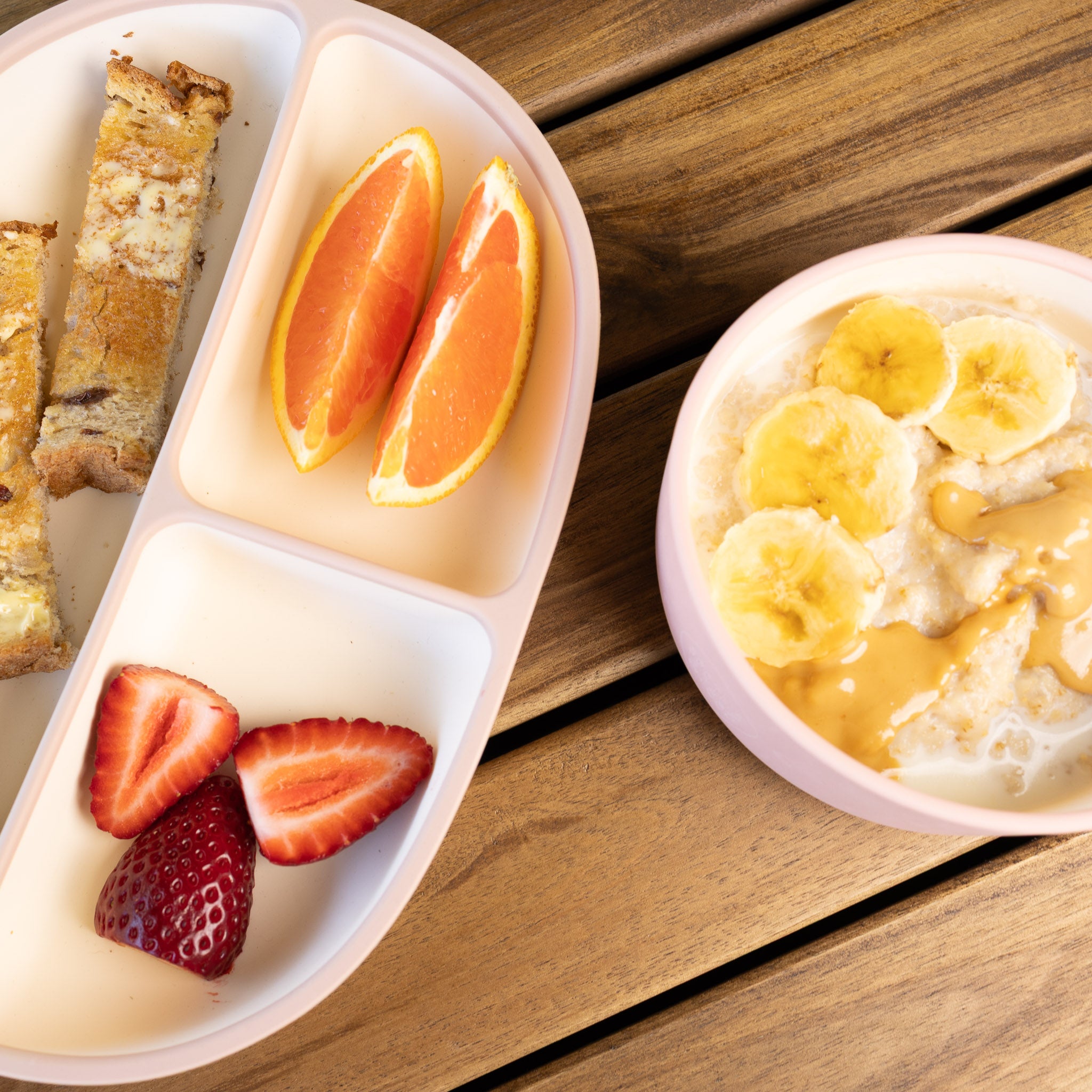Two-Tone Bowl & Plate Set