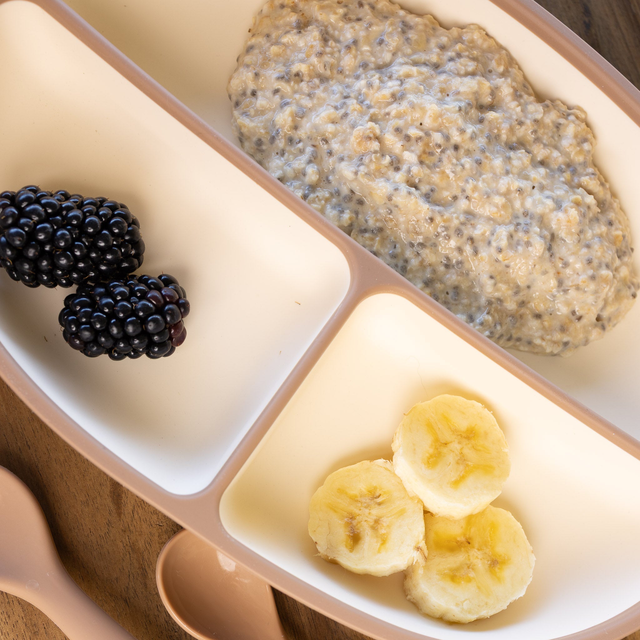 Two-Tone Silicone Suction Plate