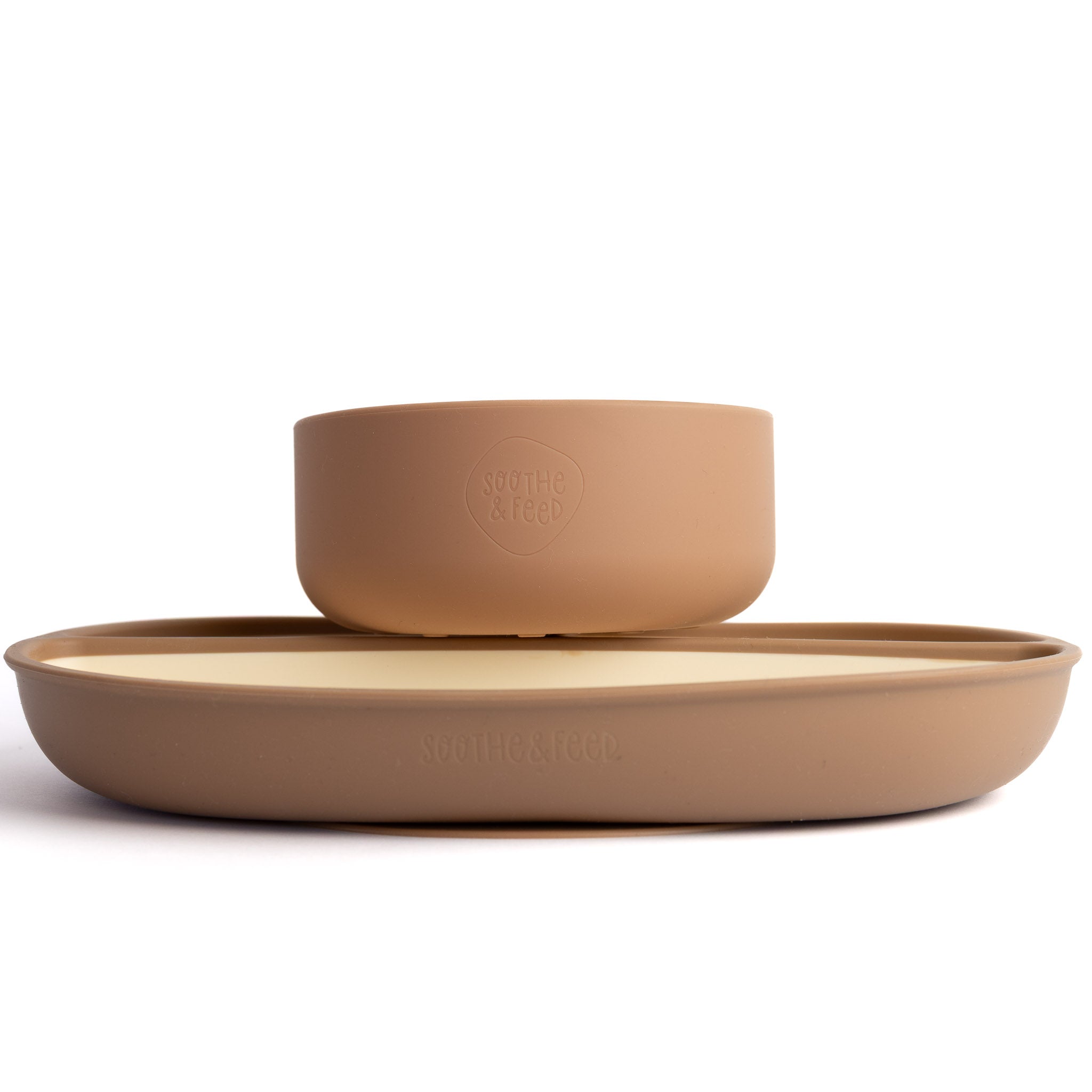 Two-Tone Bowl & Plate Set