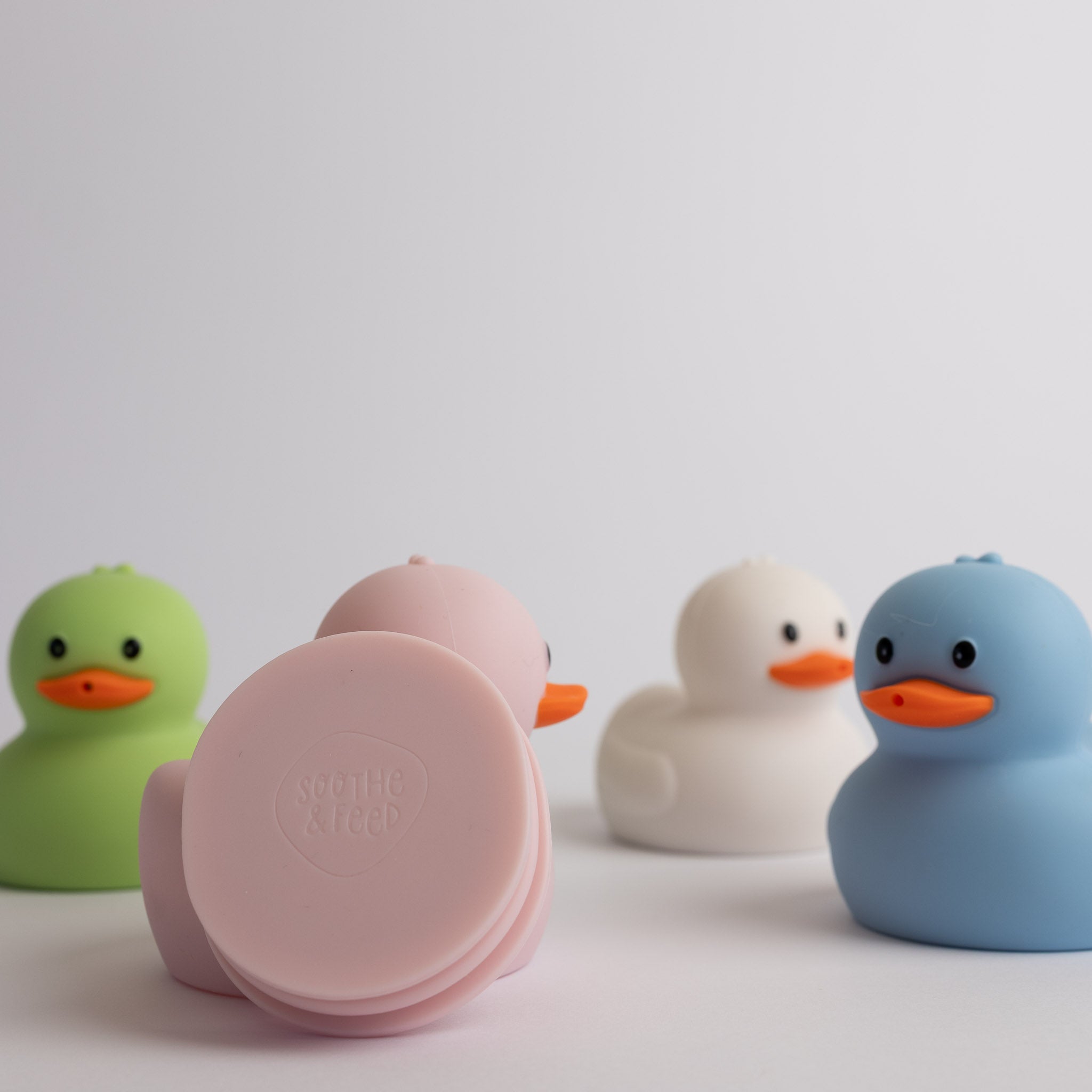 Silicone Duck Bath Toy Set