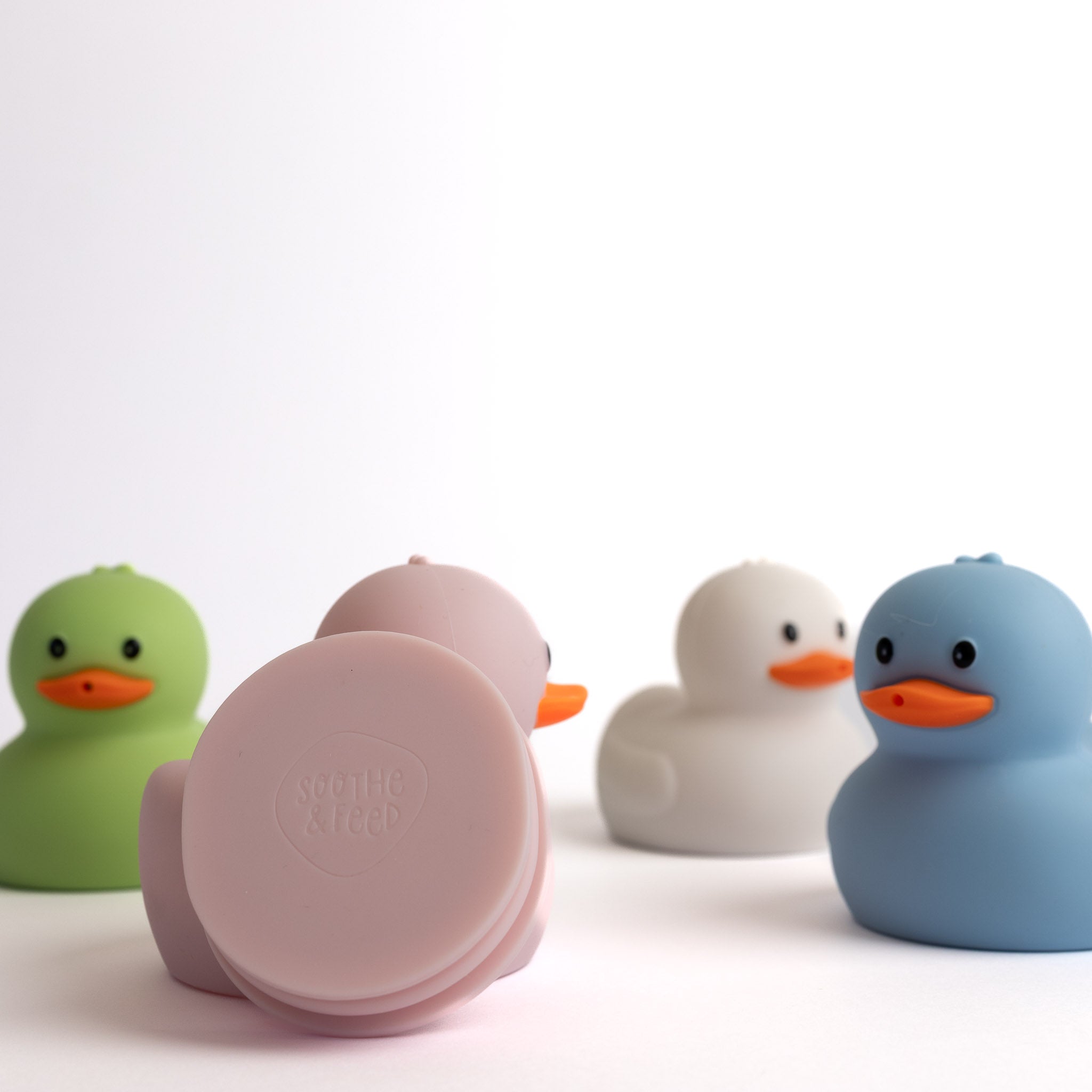 Silicone Duck Bath Toy Set