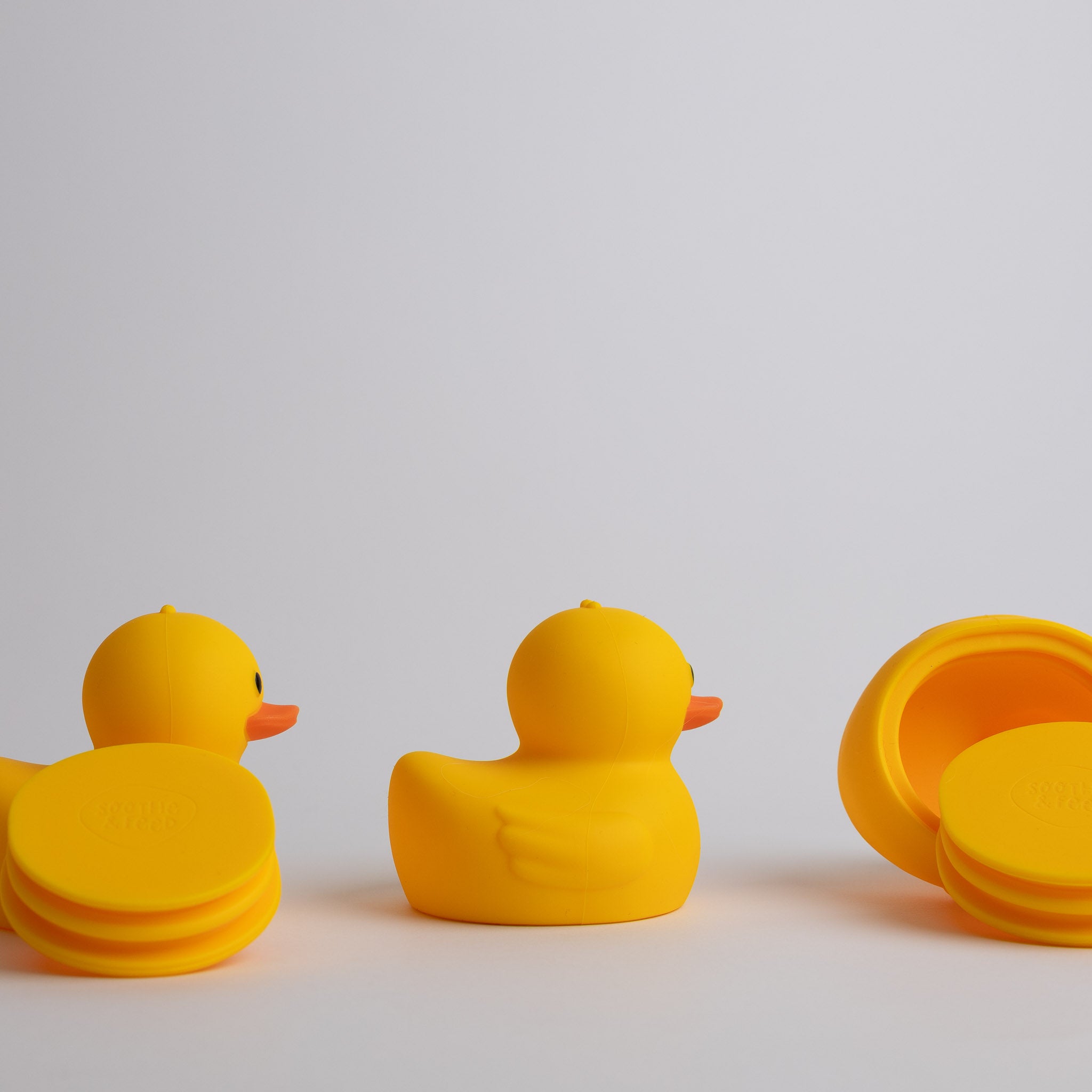 Silicone Duck Bath Toy Set