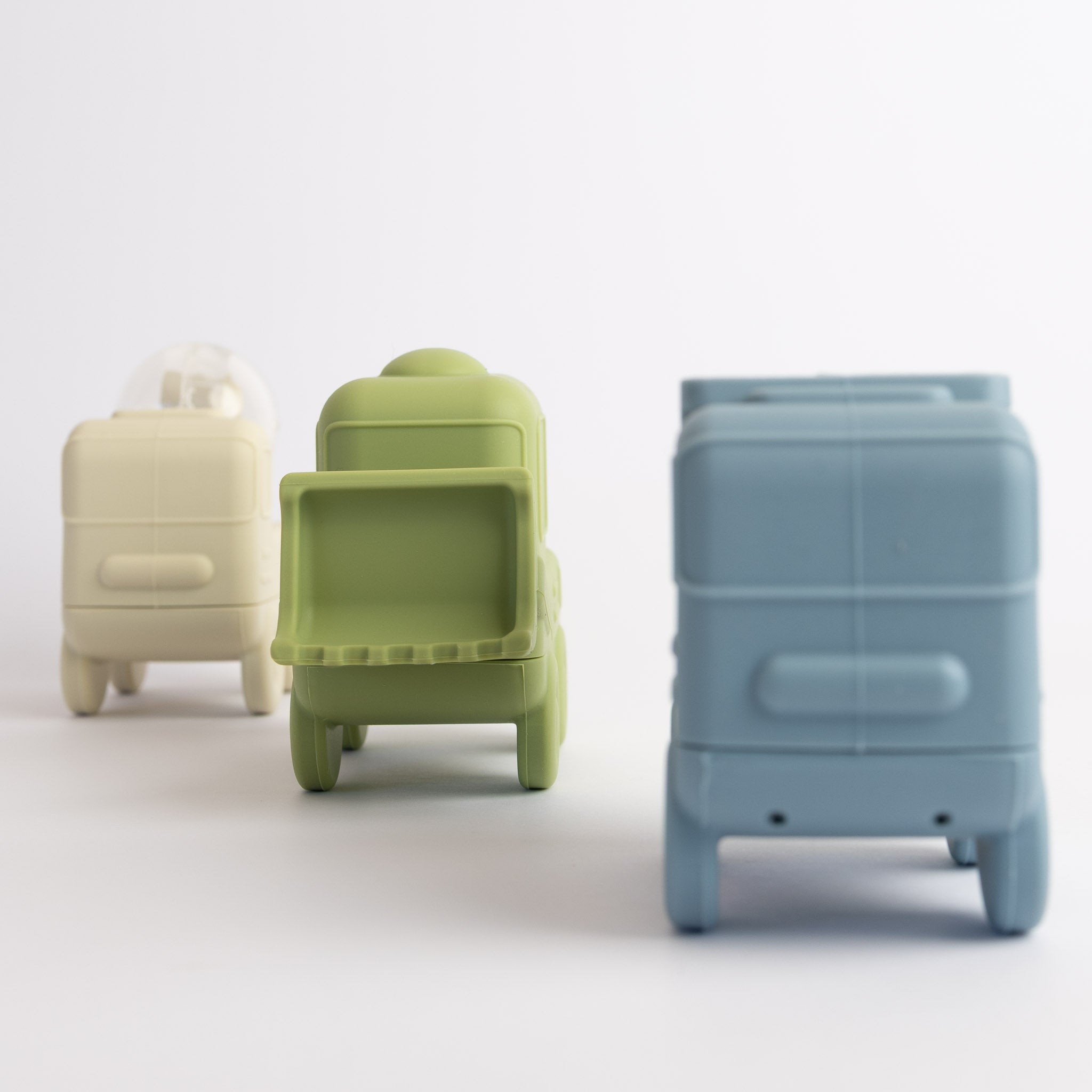 Silicone Construction Vehicle Bath Toy Set