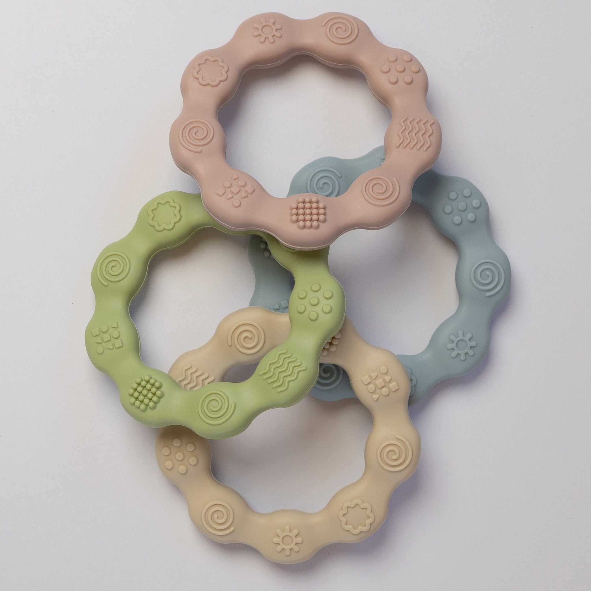 Textured Silicone Teether Ring