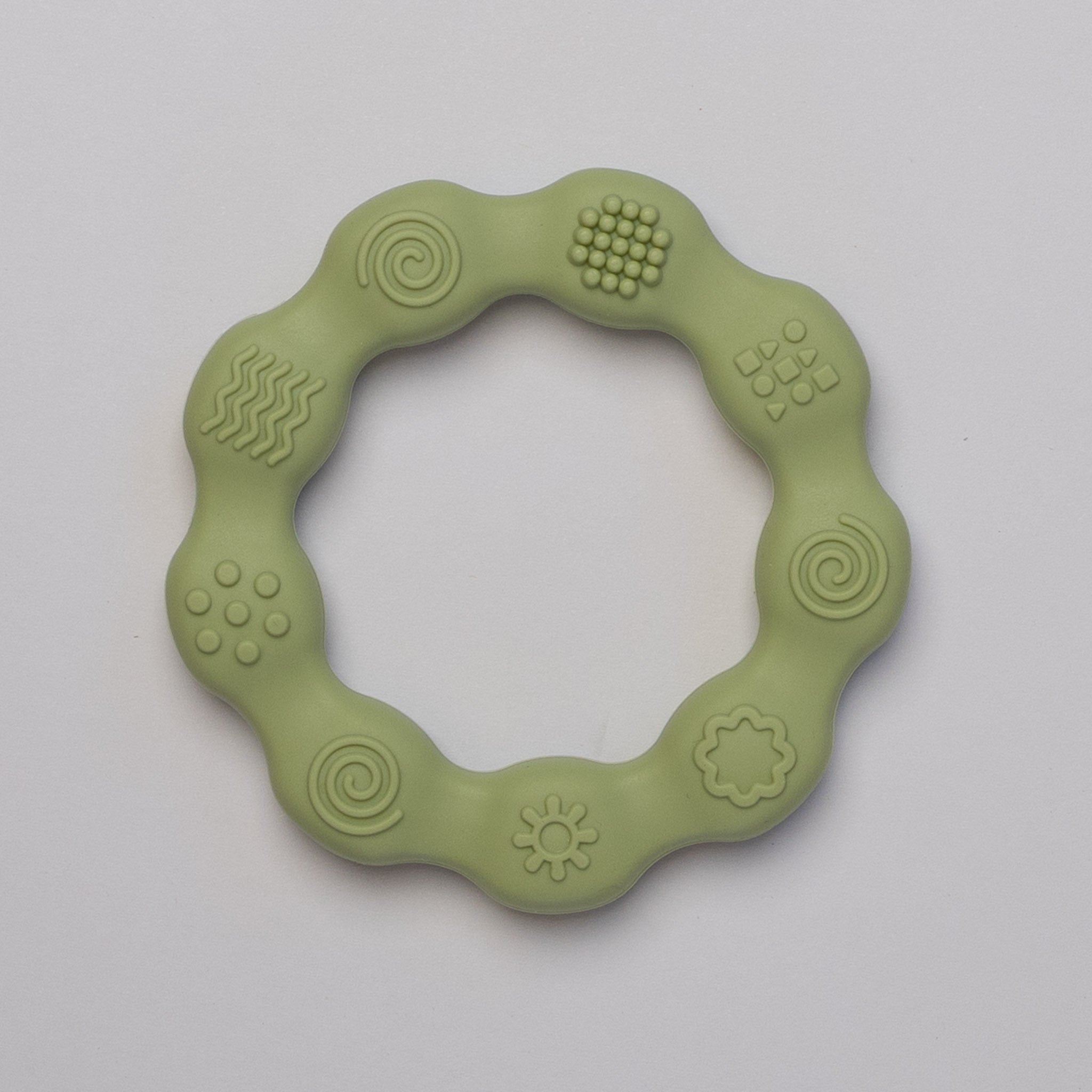 Textured Silicone Teether Ring