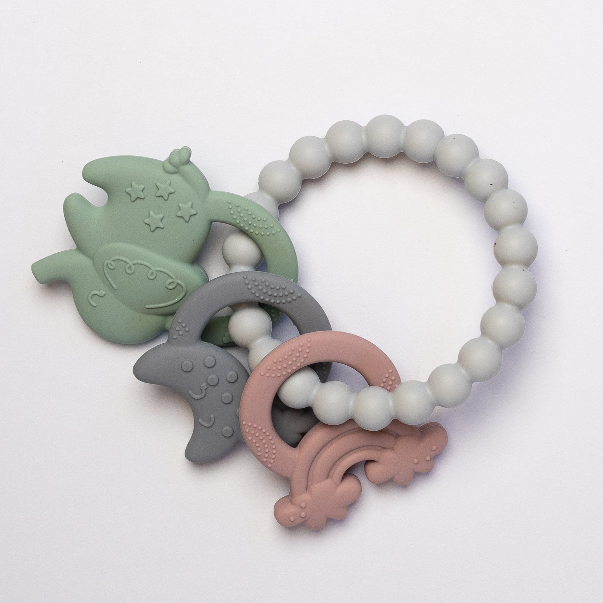 Elephant Sensory Teether Ring