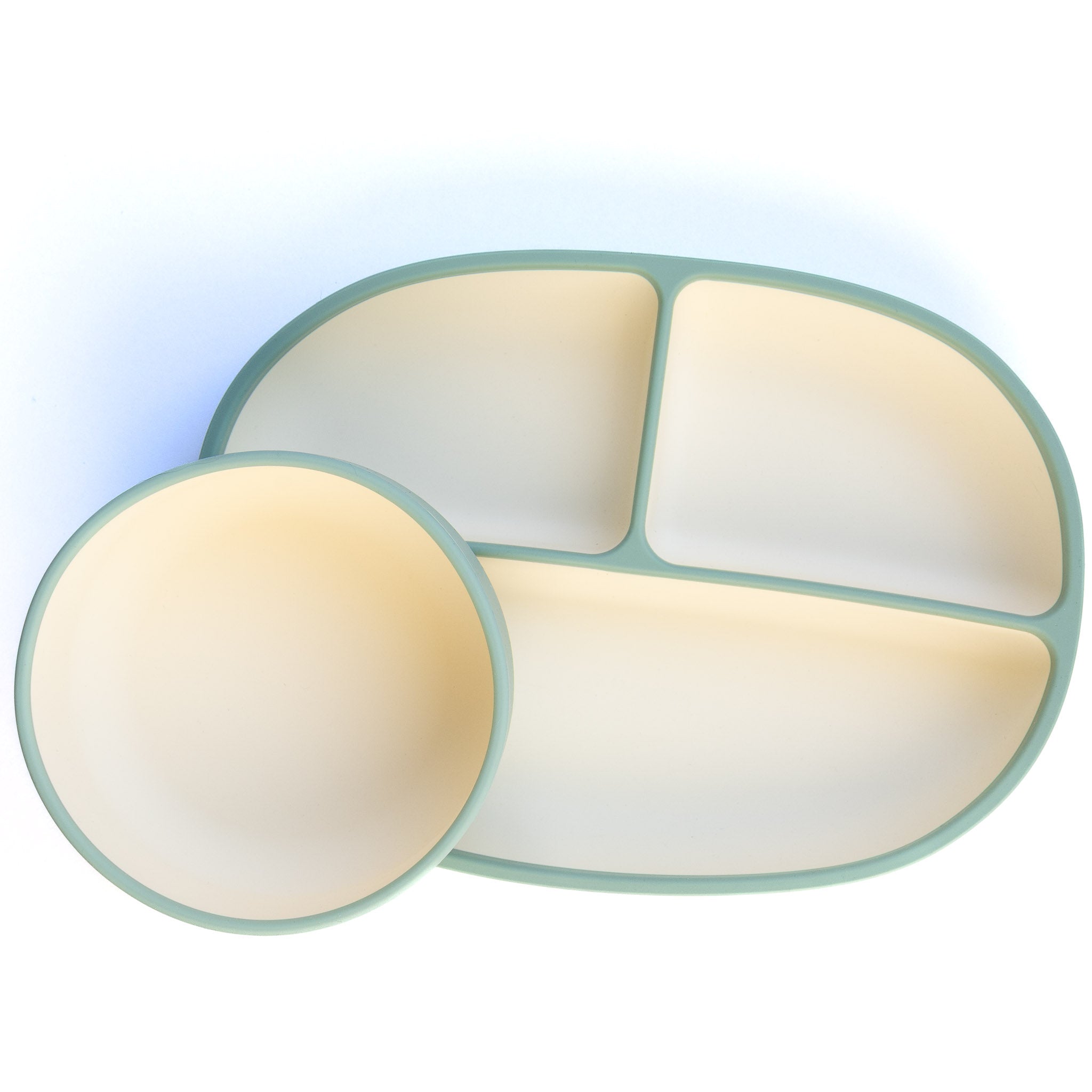 Two-Tone Bowl & Plate Set