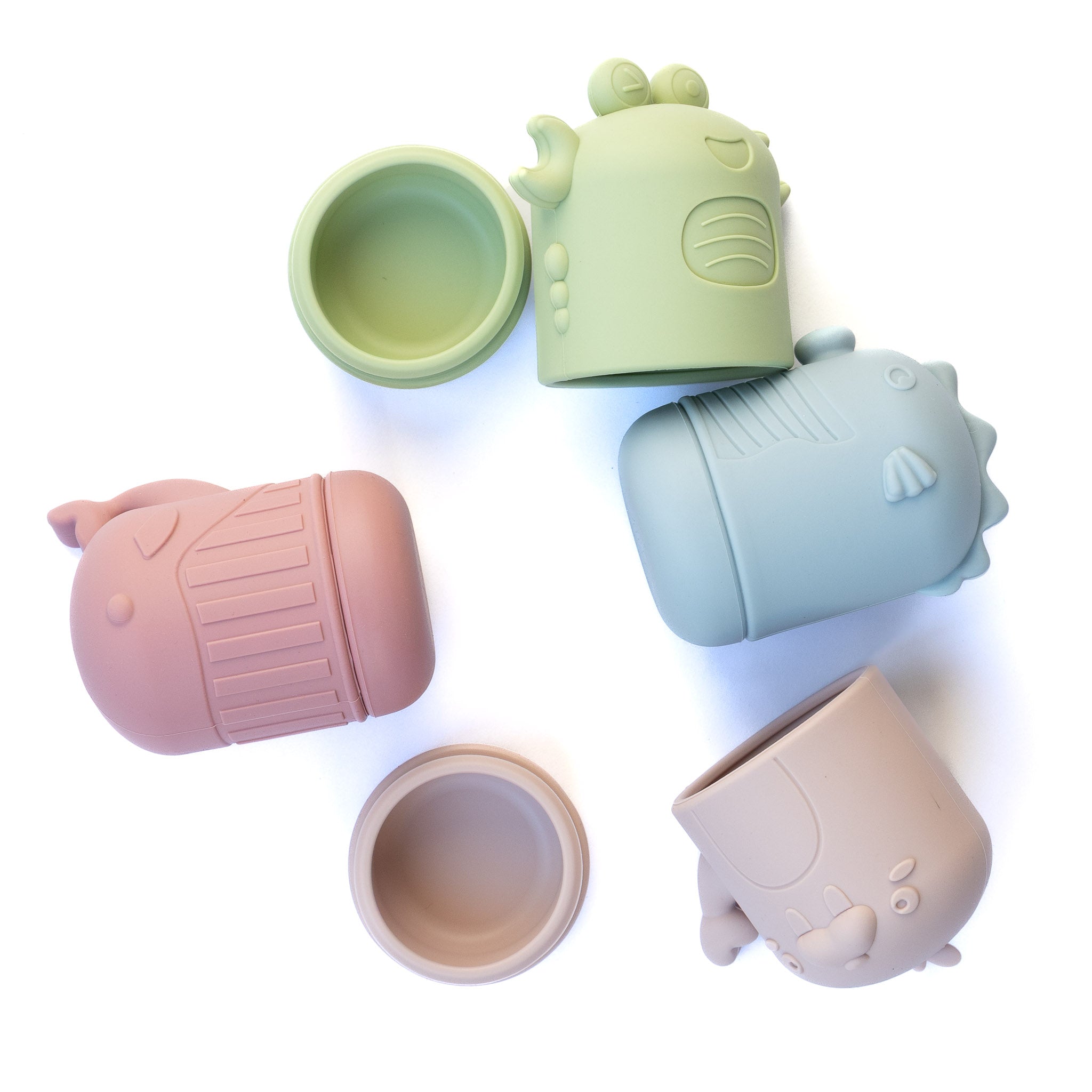 Silicone Bath Toy Set - Set of 4