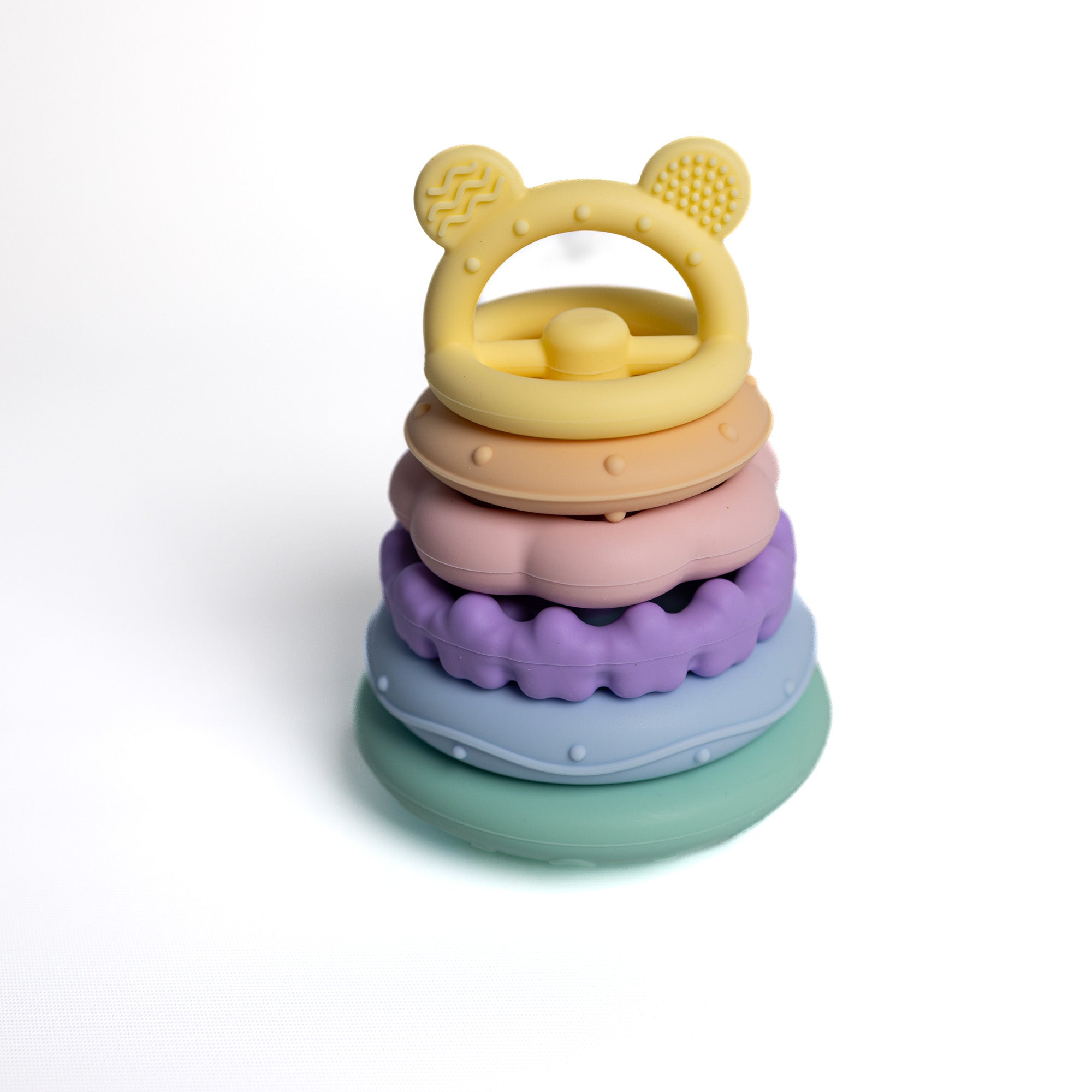 Bear Stacking Rings - Pastel