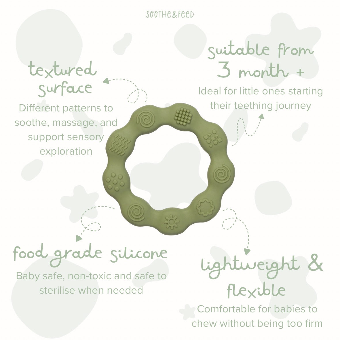 Daisy Ring Silicone Teether