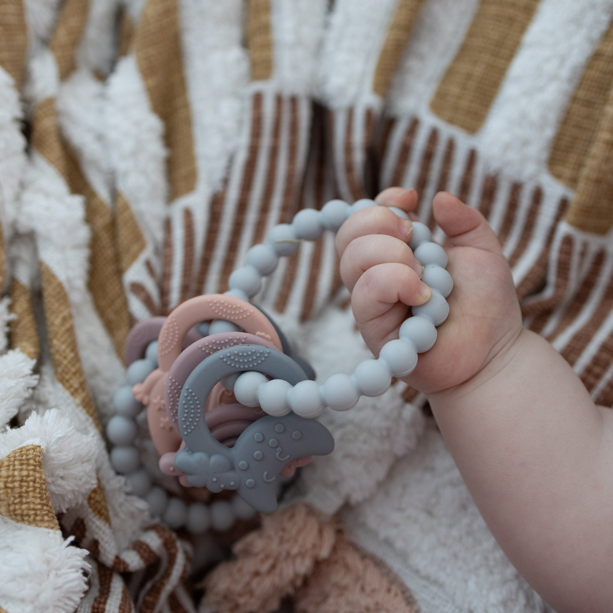 Eli the Elephant Sensory Teether Ring
