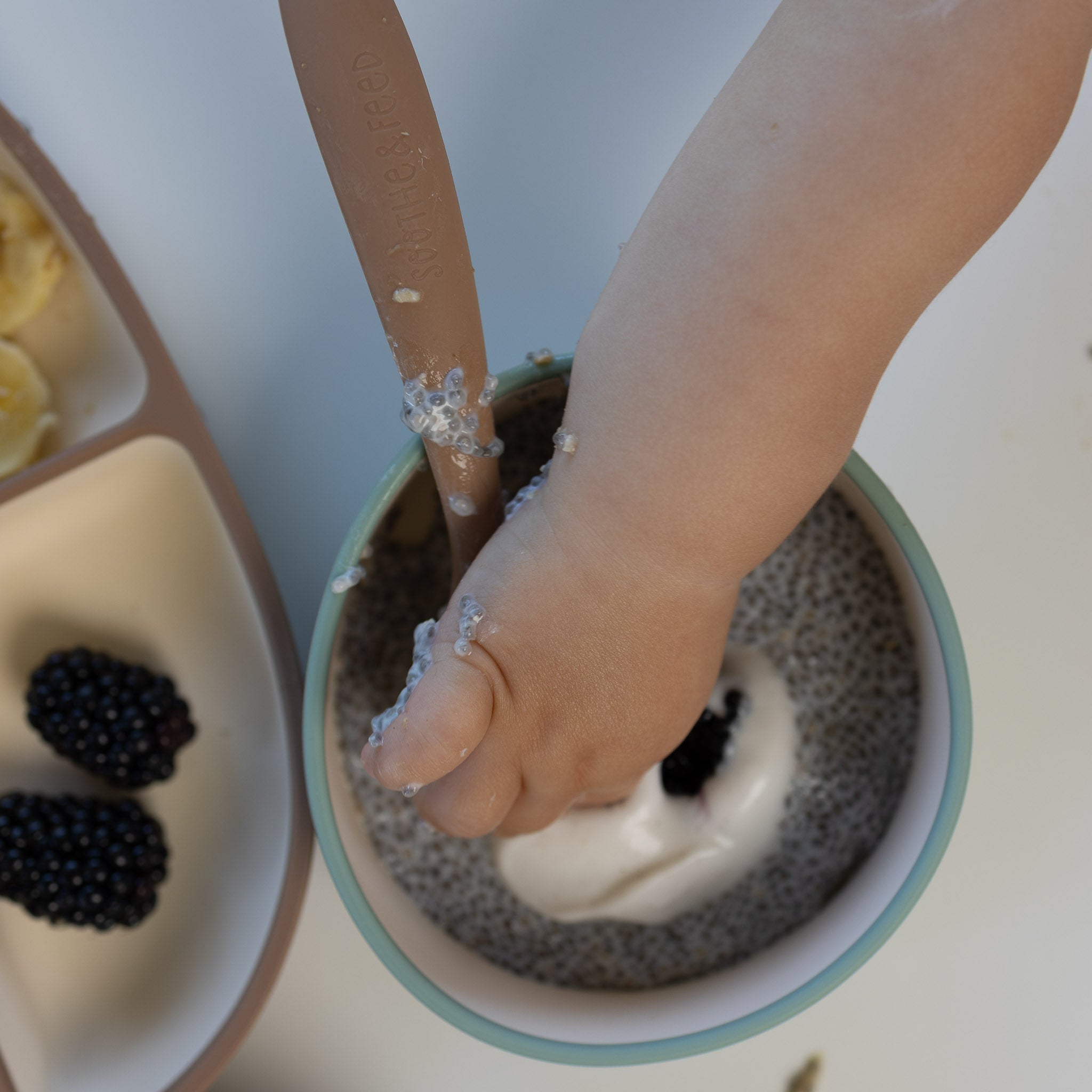 Two-Tone Silicone Baby Bowl