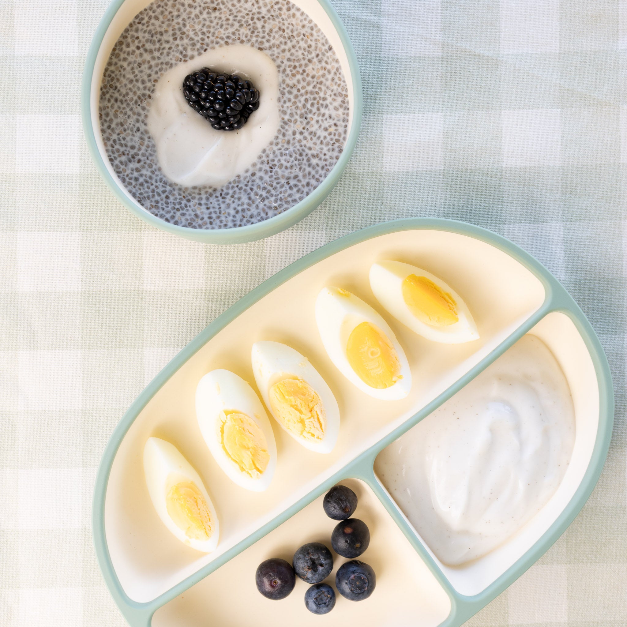 Two-Tone Bowl & Plate Set