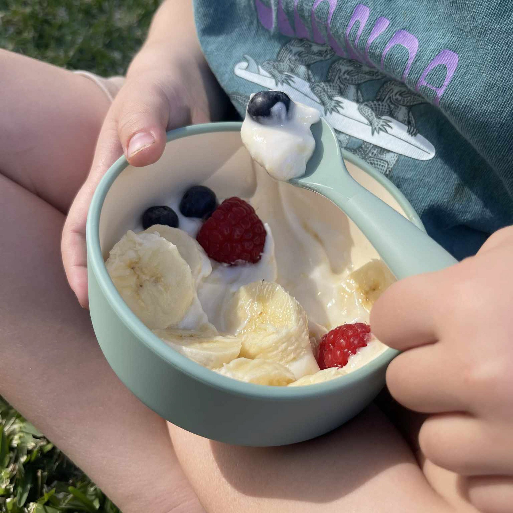 Two-Tone Silicone Baby Bowl