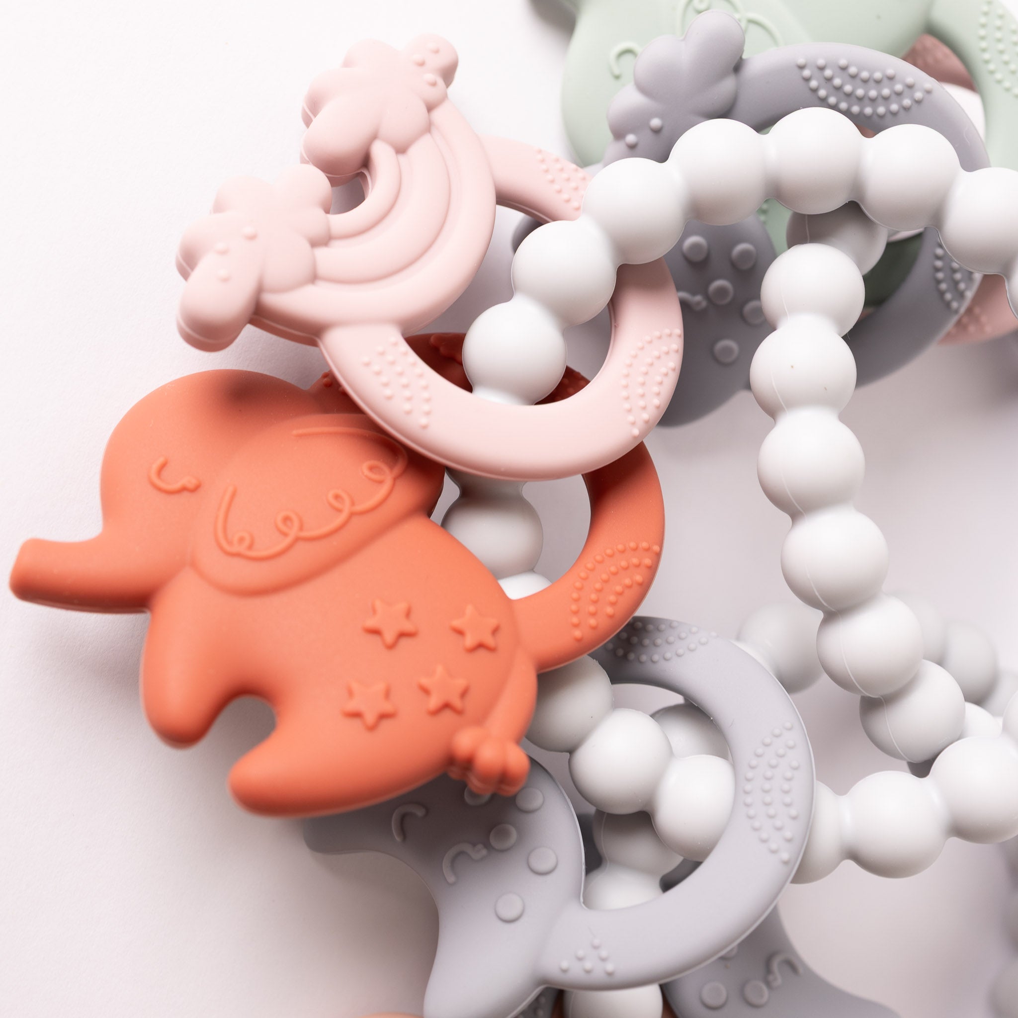 Eli the Elephant Sensory Teether Ring