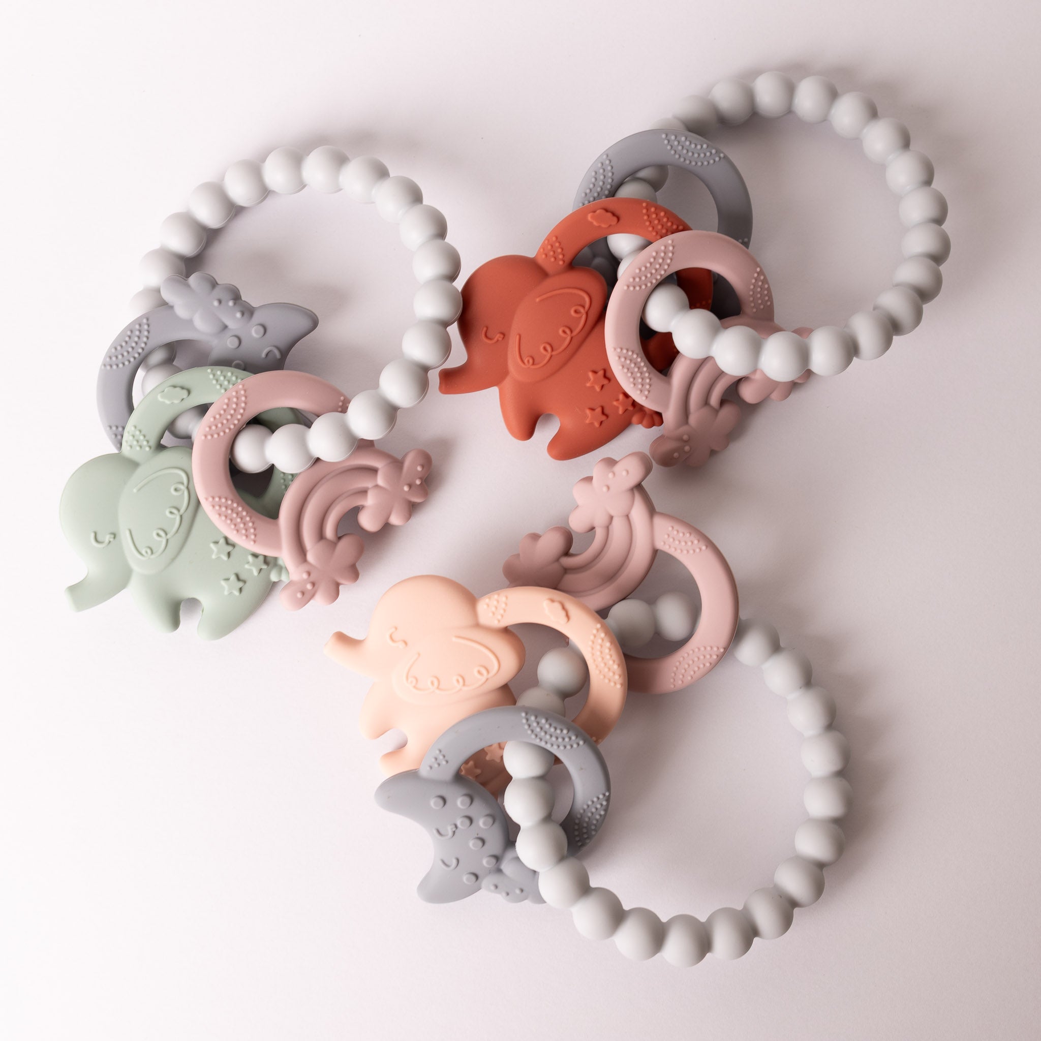 Eli the Elephant Sensory Teether Ring